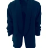 Colbert met smock-mouw Didi donker blauw