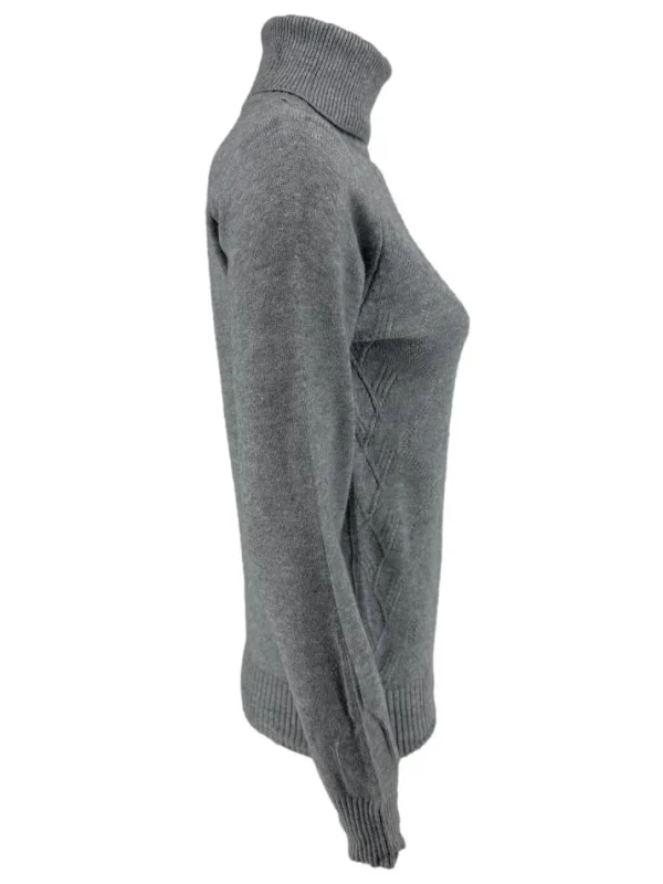 Coltrui met vlecht motief grijs (H03-26) SALE