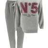 2-delig set met sweater en broek Coco N5 grijs