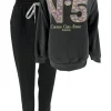 2-delig set met sweater en broek Coco N5 zwart