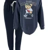 2-delig set met sweater Teddy donker blauw