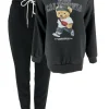 2-delig set met sweater Teddy zwart