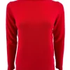 Fijngebreide turtleneck Sophie rood (S-887)