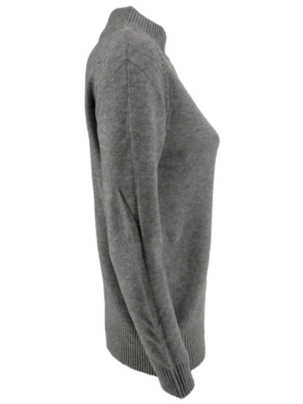 Fijngebreide turtleneck Sophie grijs (S-887)