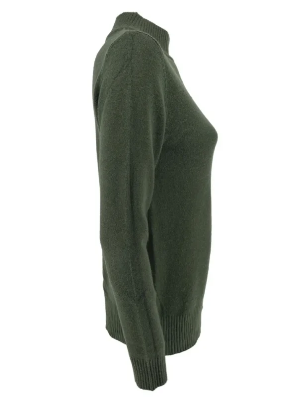 Fijngebreide turtleneck Sophie army (S-887)