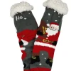 Fluffy huissokken kerst santa