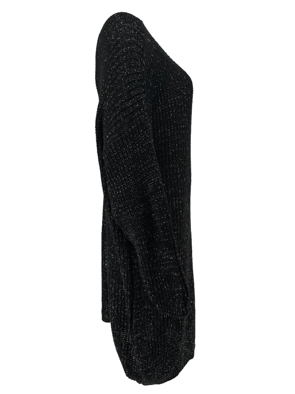 gebreide_tuniek_met_vhals_1.webp Gebreide tuniek met v-hals en glitter Fem zwart