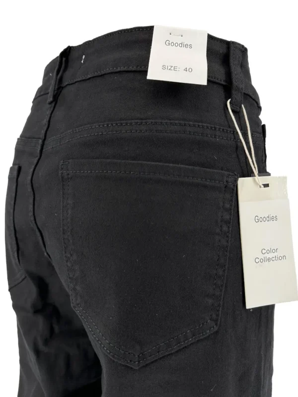 Goodies broek met rechte broekspijp zwart (DJ2498-1)