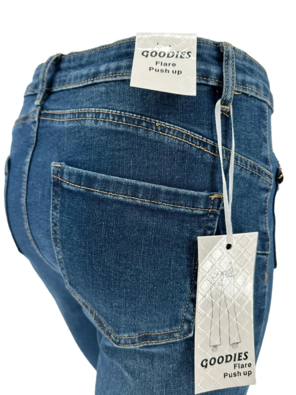 Goodies flair jeans met gevlochten details ( Q820 )JCH
