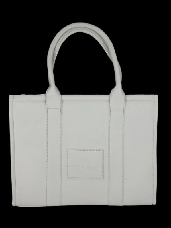 Grote size tote bag BADGE (D3102) WHITE