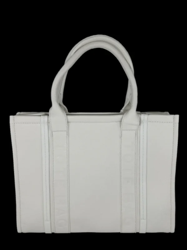 Grote size tote bag BADGE (D3102) WHITE