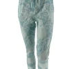 GROTERE Italy jogg-jeans met koord bladeren turquoise