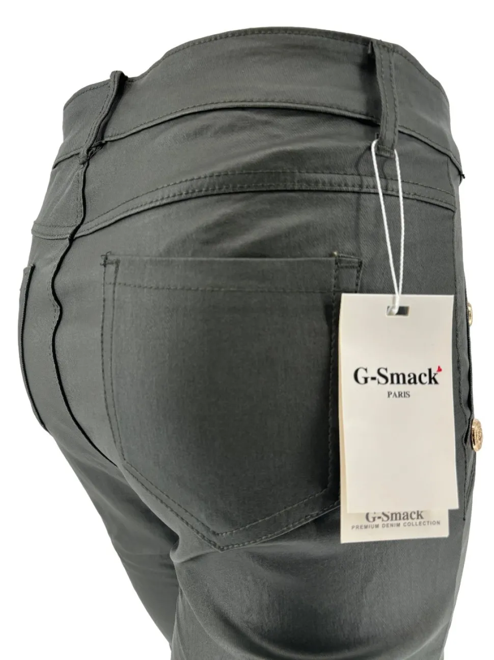 gsmack_coating_broek_met__0-1.webp G-smack coating broek met gouden knopen army (SW5045-8). SALE. (kdib)