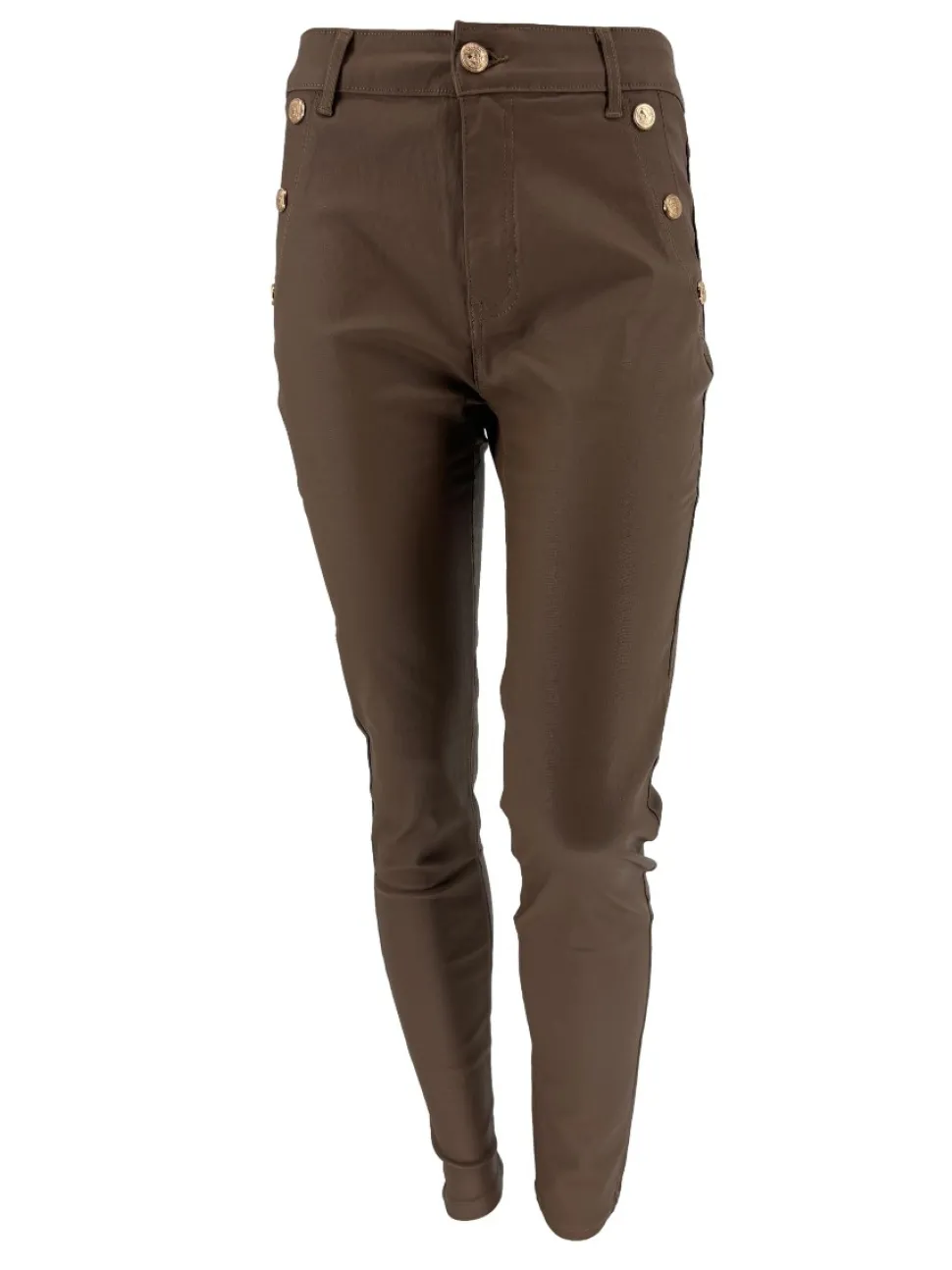 gsmack_coating_broek_met__0.webp G-smack coating broek met gouden knopen choco (SW5045-17). SALE (kdib)