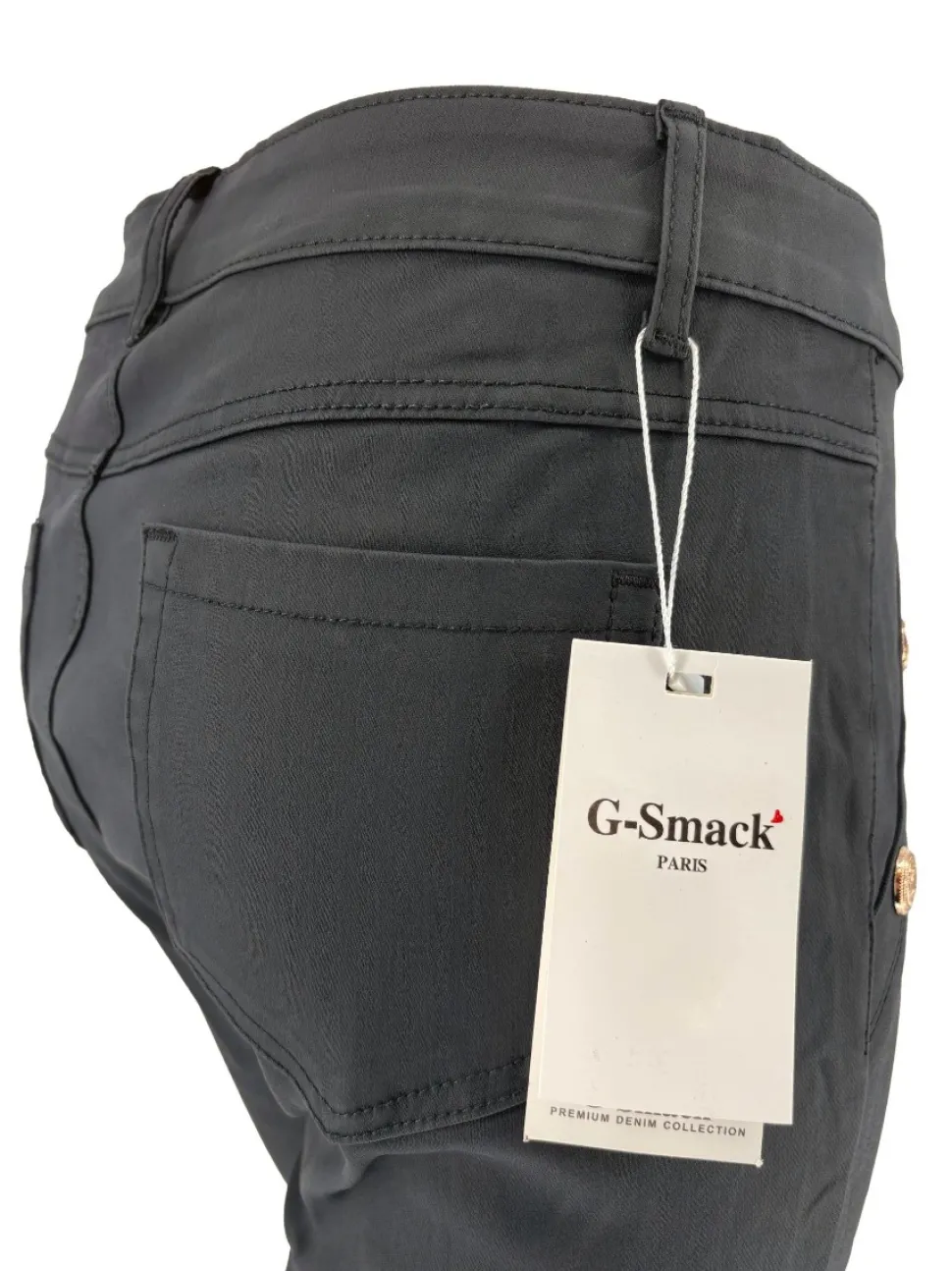 gsmack_coating_broek_met__1-2.webp G-smack coating broek met gouden knopen mat zwart (SW5045-16).