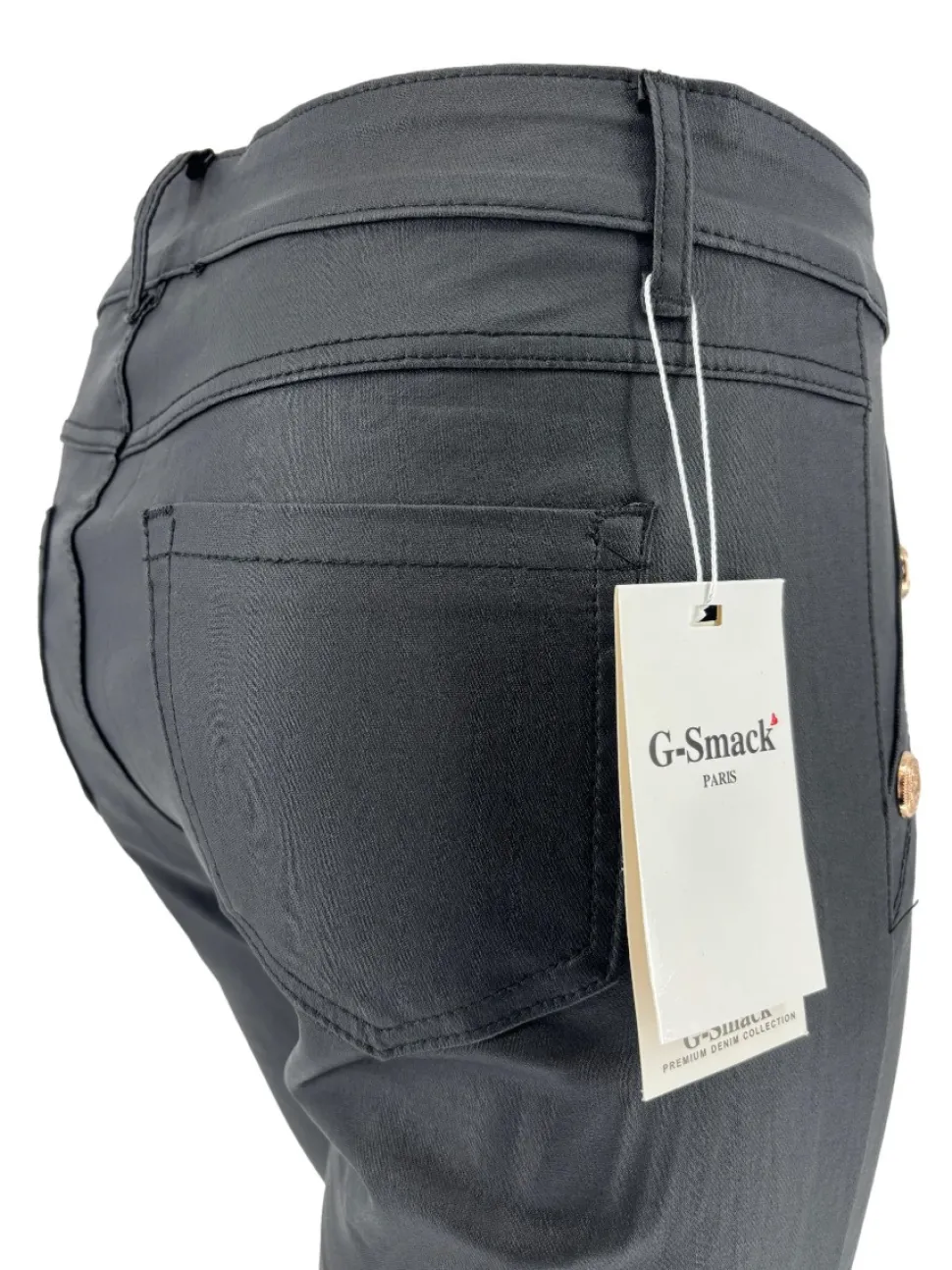 gsmack_coating_broek_met__1-3.webp G-smack coating broek met gouden knopen glans zwart (SW5045-1)