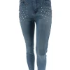 G-smack jeans met parels en strass (SKM789#)