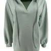 Hoodie met v-hals Orange fresh licht groen (GTS)