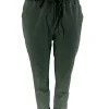 Jogg-jeans met koordje Monroe army