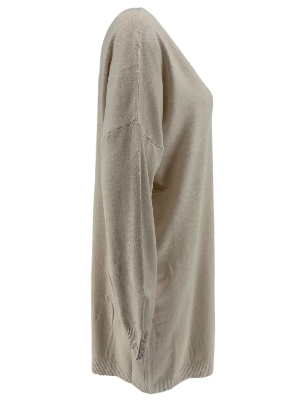 jurktuniek_met_lange_mouw_1-6.webp Jurk/tuniek met lange mouw en V-hals beige (HJD7916)JMK