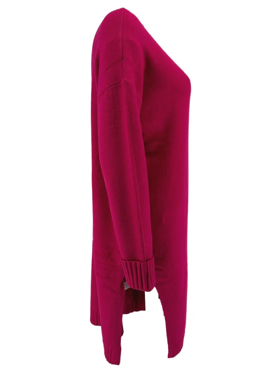 jurktuniek_met_ronde_hals_1.webp Jurk/tuniek met ronde hals en rib details fuchsia (N7070)JMK