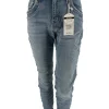 Karostar jeans met knoop en ritssluiting (K2709)