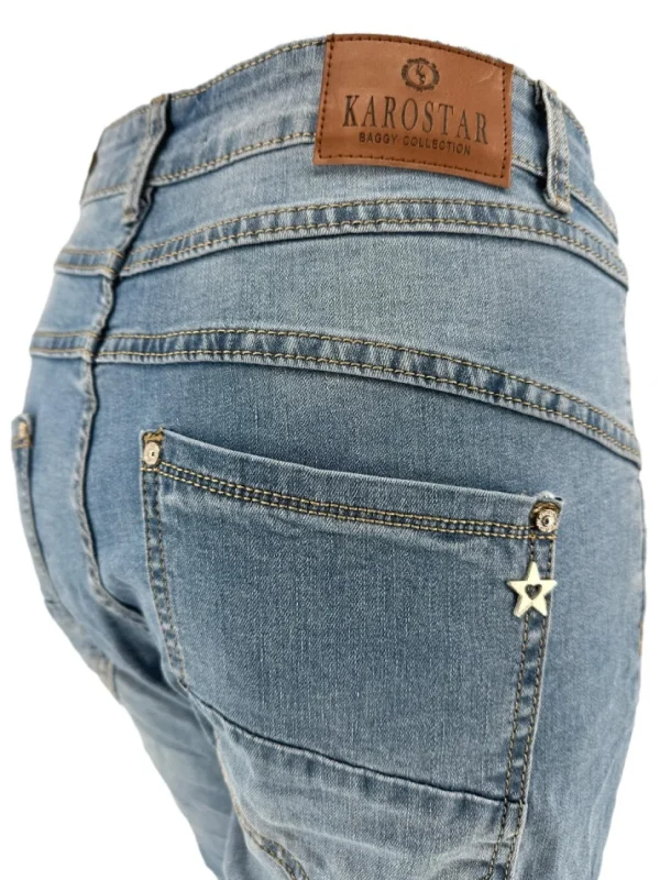 Karostar jeans met pailletten op de zakken (K2574)