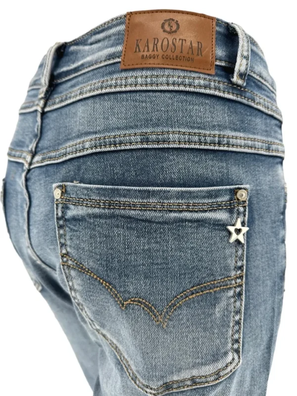 Karostar jogg-jeans met ritssluiting (K2708)