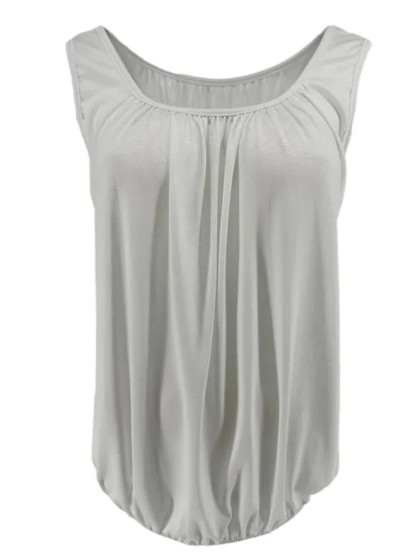 KORTE tricot basic ballon top off-white WBD