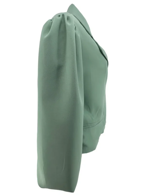 KORTERE blazer met strik aan de zijkant Mare licht groen