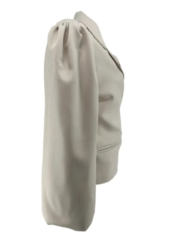 KORTERE blazer met strik aan de zijkant Mare beige