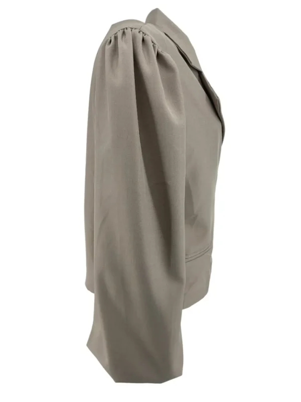 KORTERE blazer met strik aan de zijkant Mare taupe