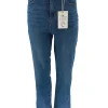 Layoly jeans dark denim met rafel aan de onderzijde (0206-3) JCH