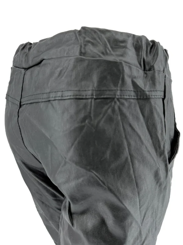 Leather-look jogg-jeans Salina zwart