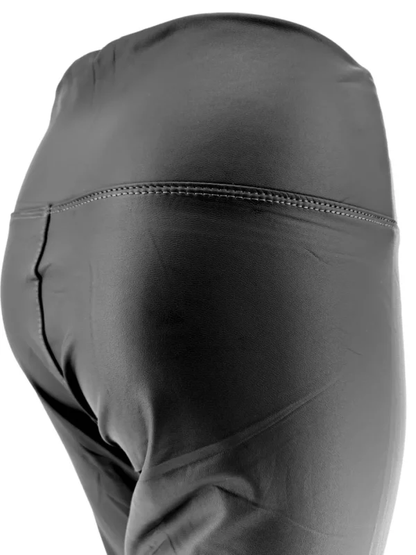 Leather-look legging/tregging zwart (DAMA-71). SALE