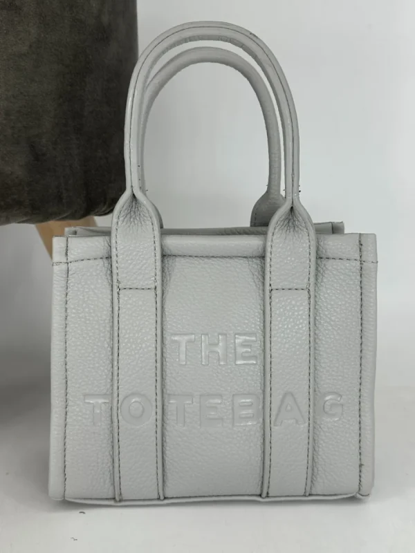 Mini size tote bag met ritssluiting GREY (H2067)