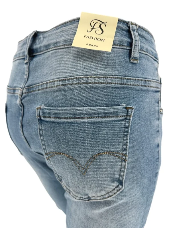 Miss bon fashion jogg-jeans denim blauw (77882#)