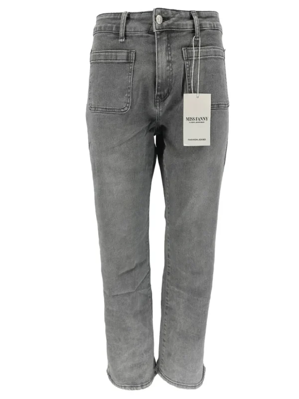 Miss Fanny jeans met zakken grijs (F1218)