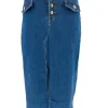 Miss Koko denim rok met gouden knopen (K-8381#)