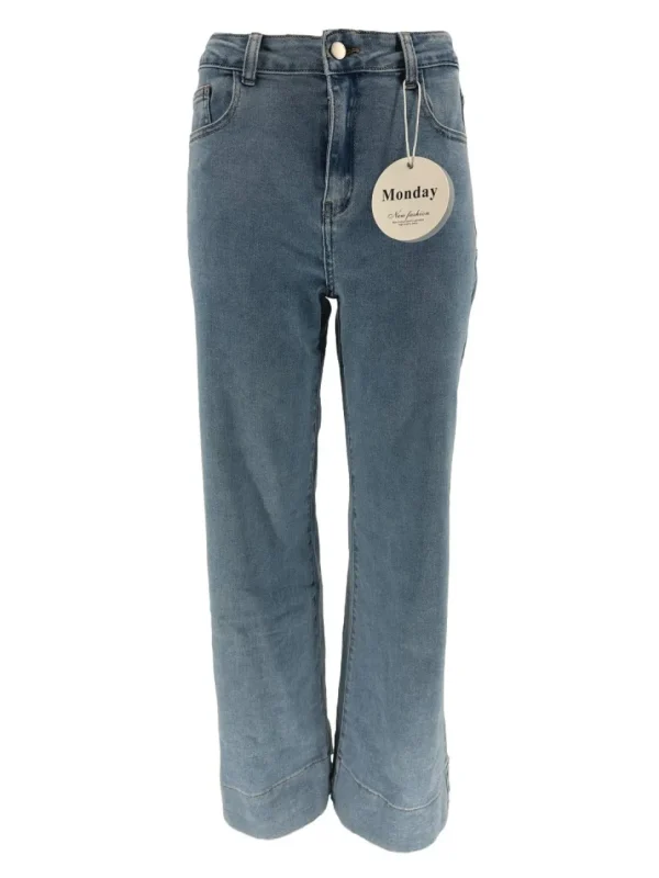 Monday jeans met rechte broekspijp light denim (LWP-710)