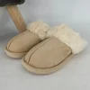 Pantoffel met imitatiebont beige (FC906)