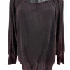 PLUS Blouse met brede boord Iris glitter DOTTED rood (FBK)
