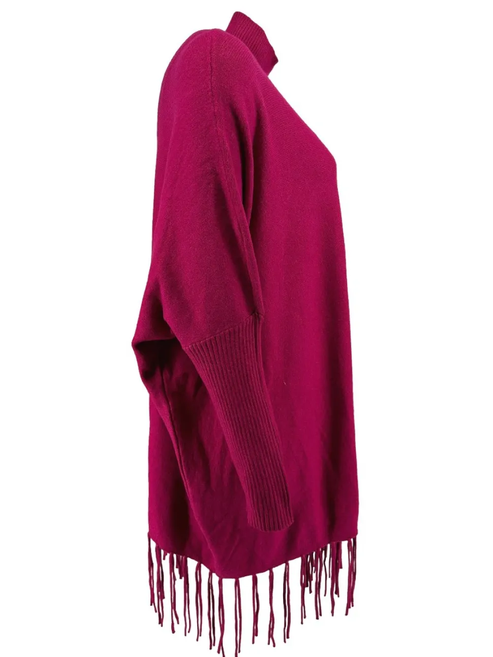 poncho_trui_met_franjes_e_1-3.webp Poncho trui met franjes en gouden knopen op de schouder cerise