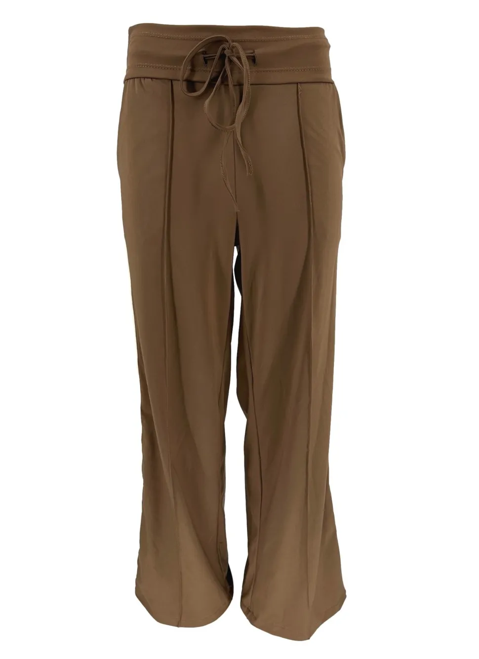 rechte_travelstof_broek_m_0-1.webp Rechte travelstof broek met koord RORO bruin.BFT SALE
