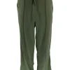 Rechte travelstof broek met koord RORO army.BFT SALE