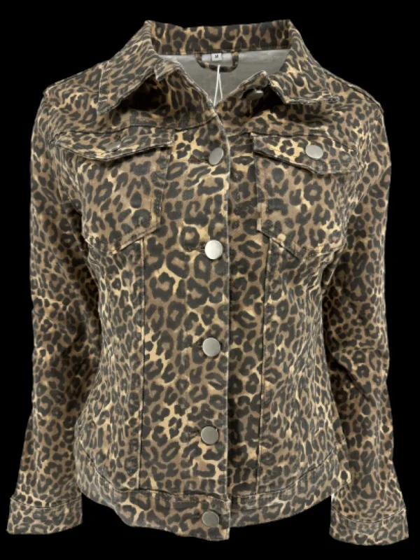 Redberry panterprint denim/spijker jack (DJ954#)