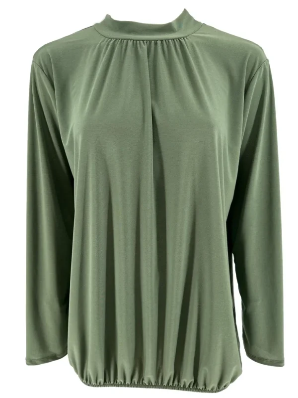Shirt met lange mouw en opstaande kraag Jill uni army