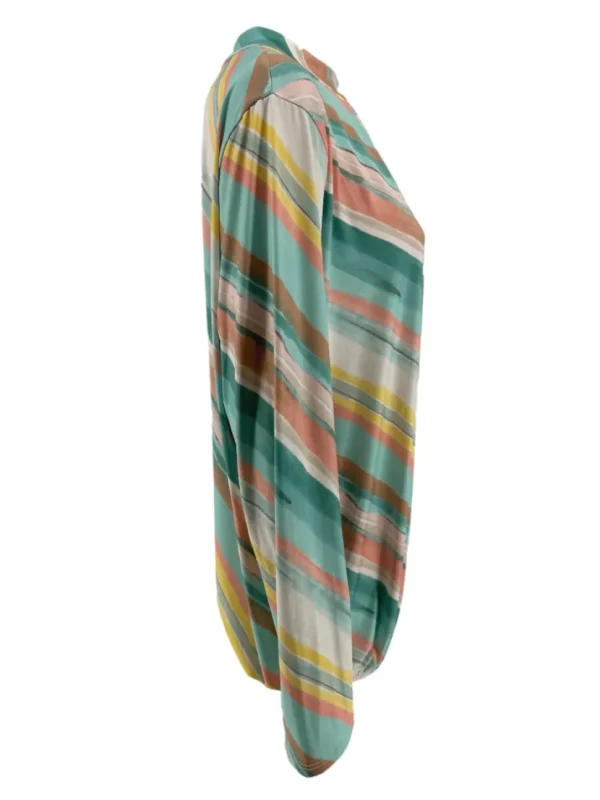 Shirt met lange mouw en opstaande kraag Jill candy mint
