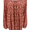 Shirt met lange mouw en ronde hals Jackie flames oudroze