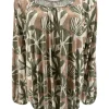 Shirt met lange mouw en ronde hals Jackie pansy army